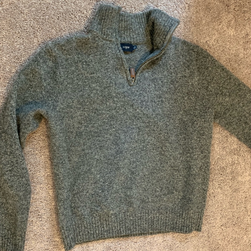 Men’s Small JCrew wool quarter zip